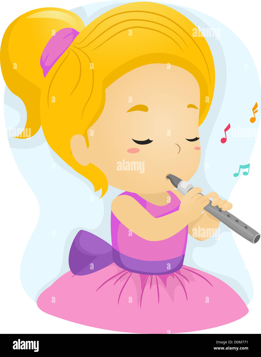 flute musical instrument cartoon stockfotos & flute