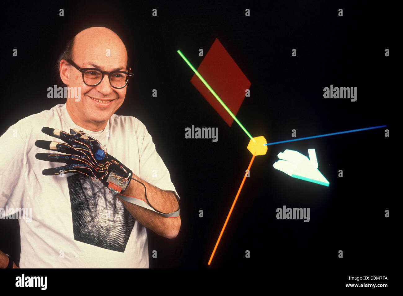 Porträt von Marvin Minsky Stockfoto