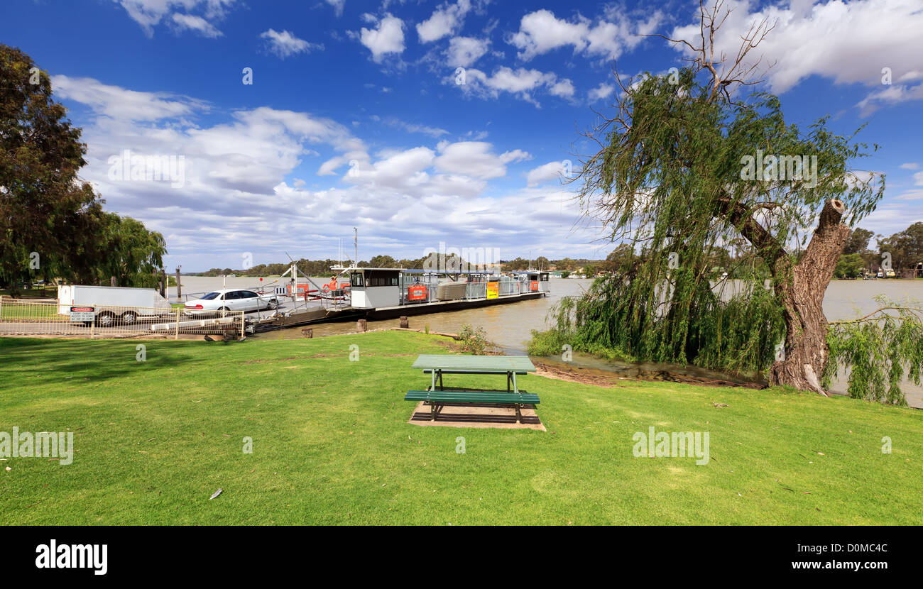 Mannum Fähre Stockfoto