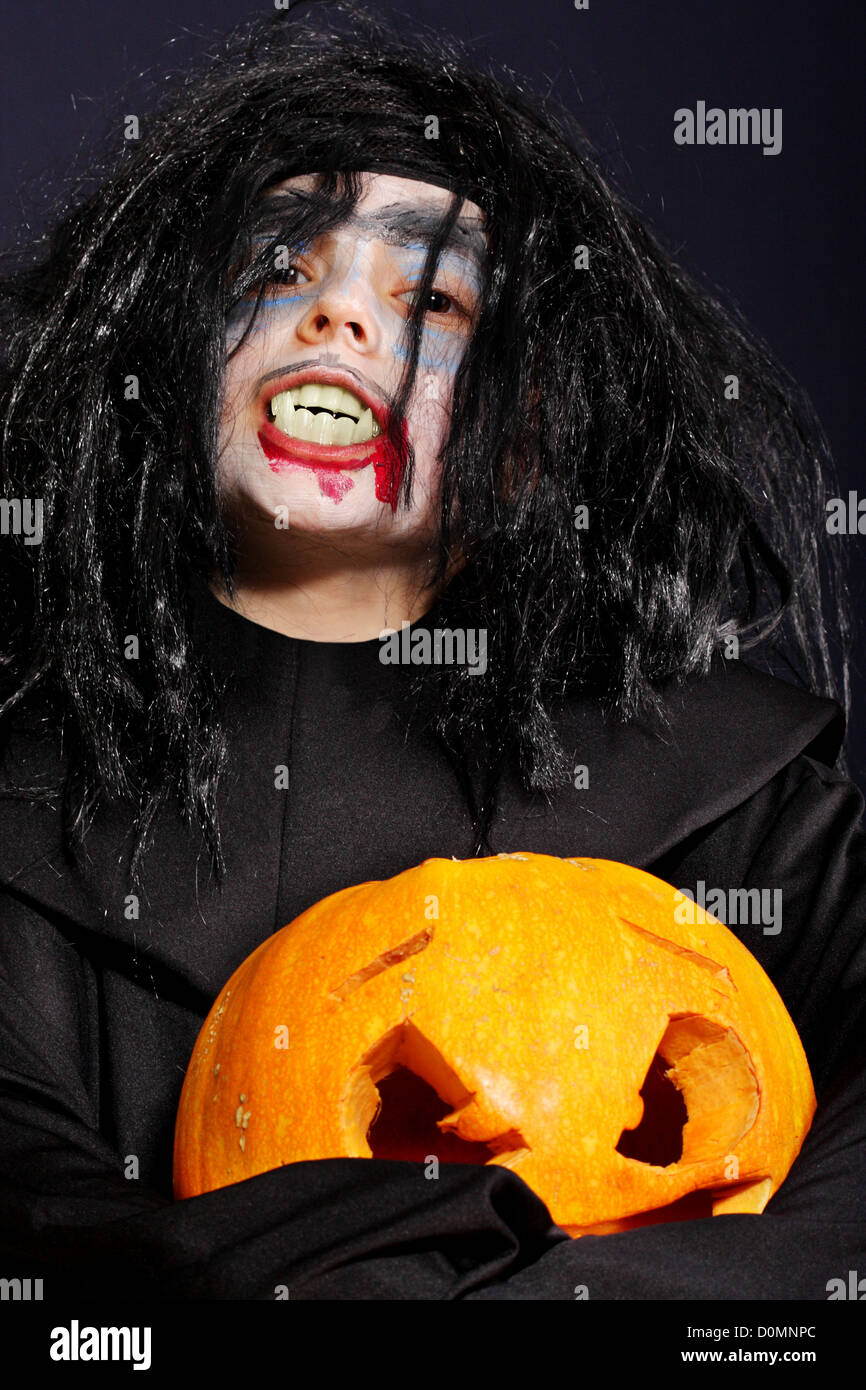 Vampir an Halloween Stockfoto