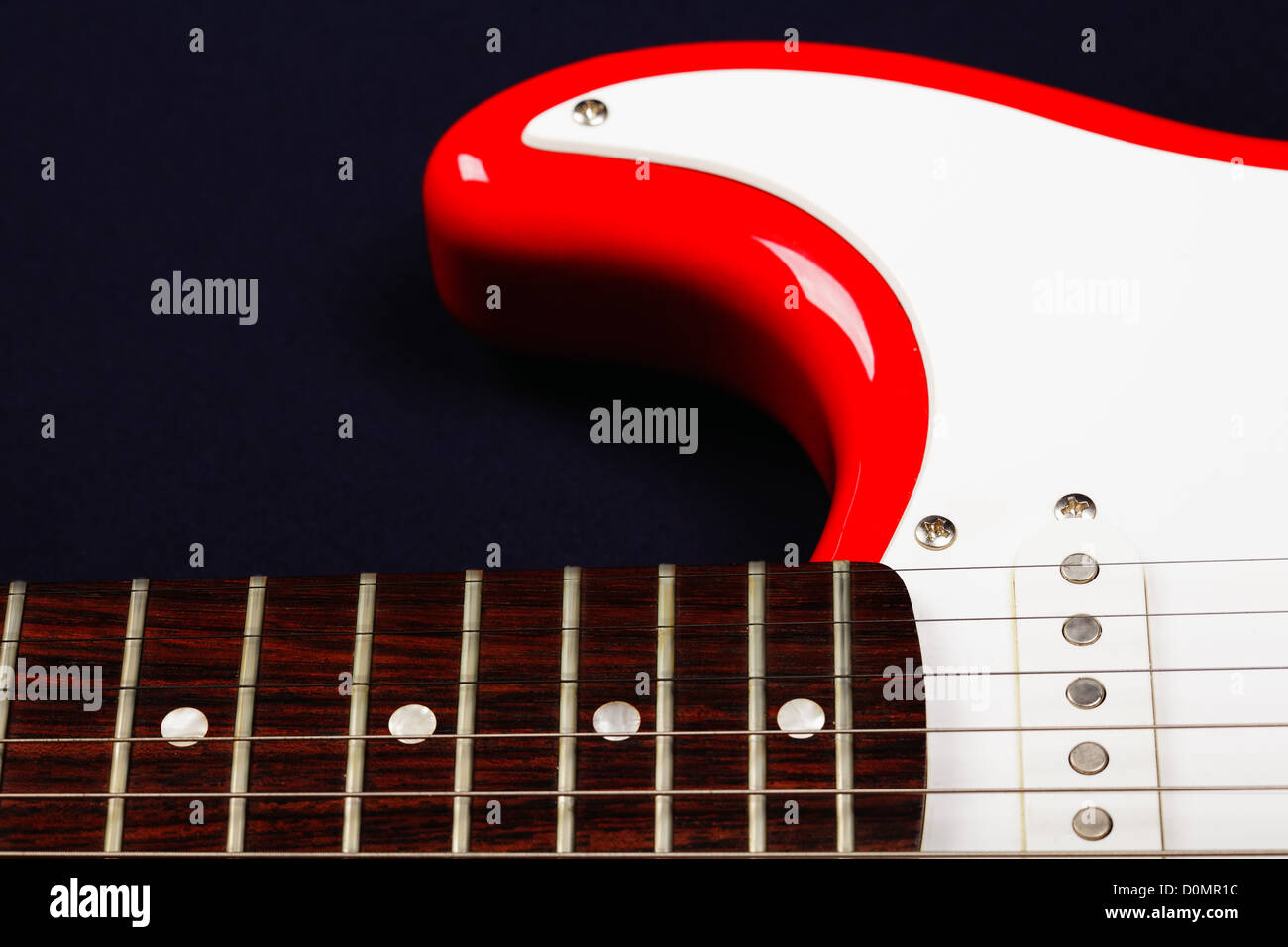 Rote Gitarren-part Stockfoto Rote Gitarren-part Stockfoto