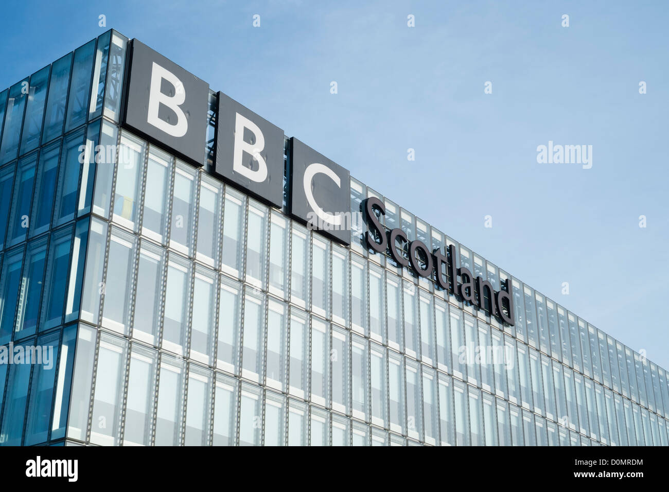 Sitz der BBC Schottland in Glasgow Stockfoto
