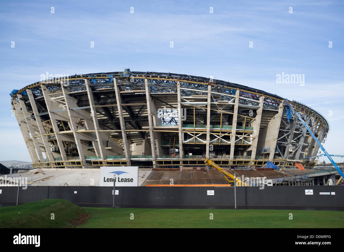 Bau des neuen Glasgow Hydro Arena Schottland Vereinigtes Königreich Stockfoto