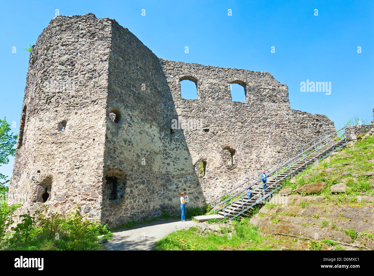 Ruinen der alten Festung Stockfoto