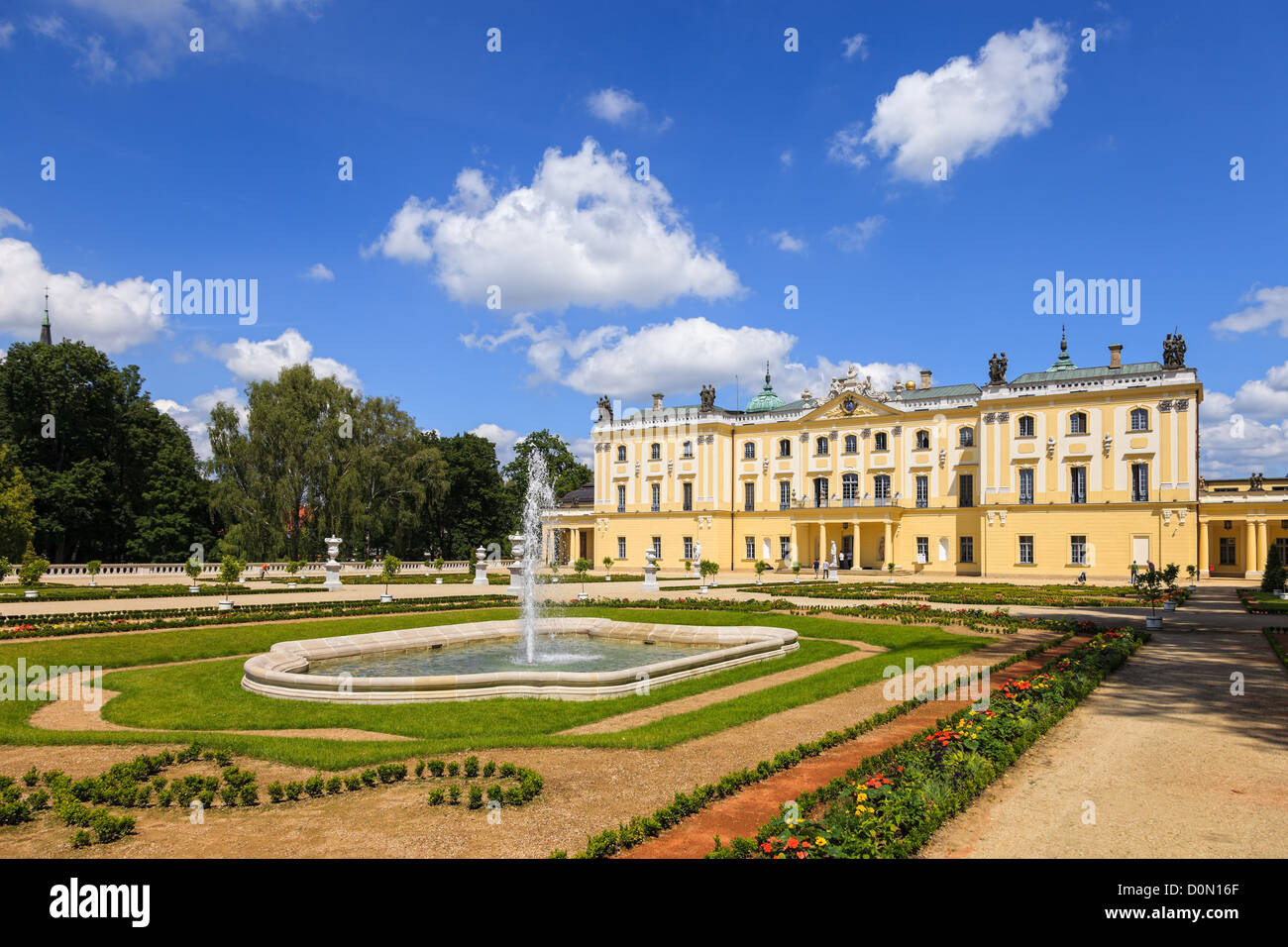 Branicki Palast ist ein historisches Gebäude in Bialystok, Polen. Das "Versailles des Nordens" und "Polnische Versailles" genannt. Stockfoto