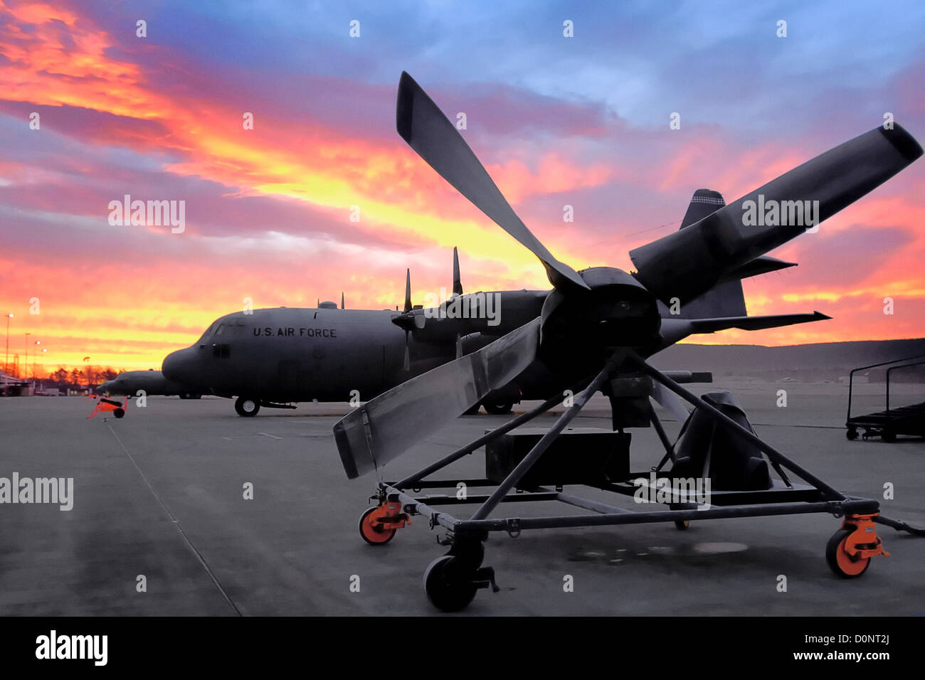 C-130 Propeller Stockfoto