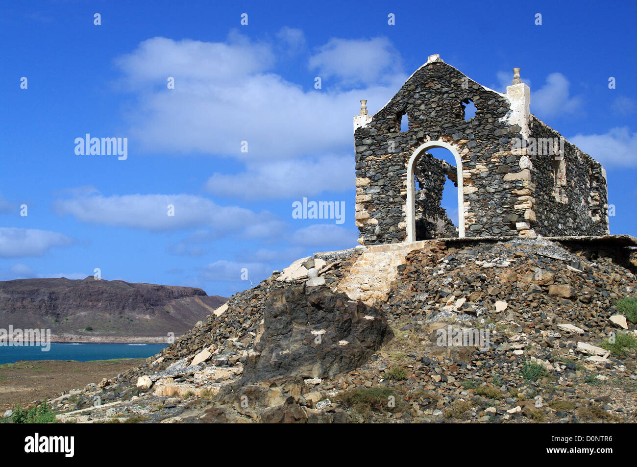 Verlassenen Kapelle in der Nähe von Sal Rei, Boa Vista Stockfoto