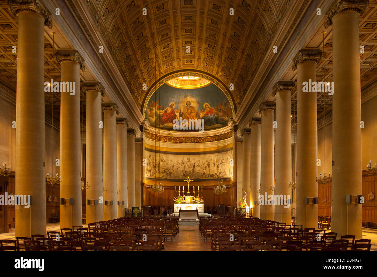 Eglise Saint-Denys-du-saint-sacrement Kirche im Marais, Paris, Frankreich Stockfoto