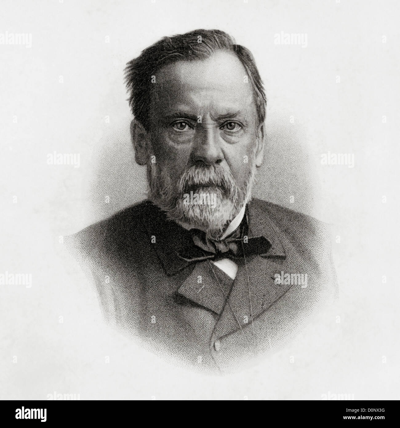 Mikrobiologe Louis Pasteur, Erfinder der Pasteurisierung Stockfoto
