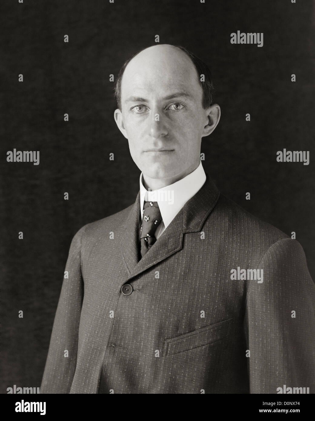 Porträt von Flugzeug Erfinder Wilbur Wright Stockfoto