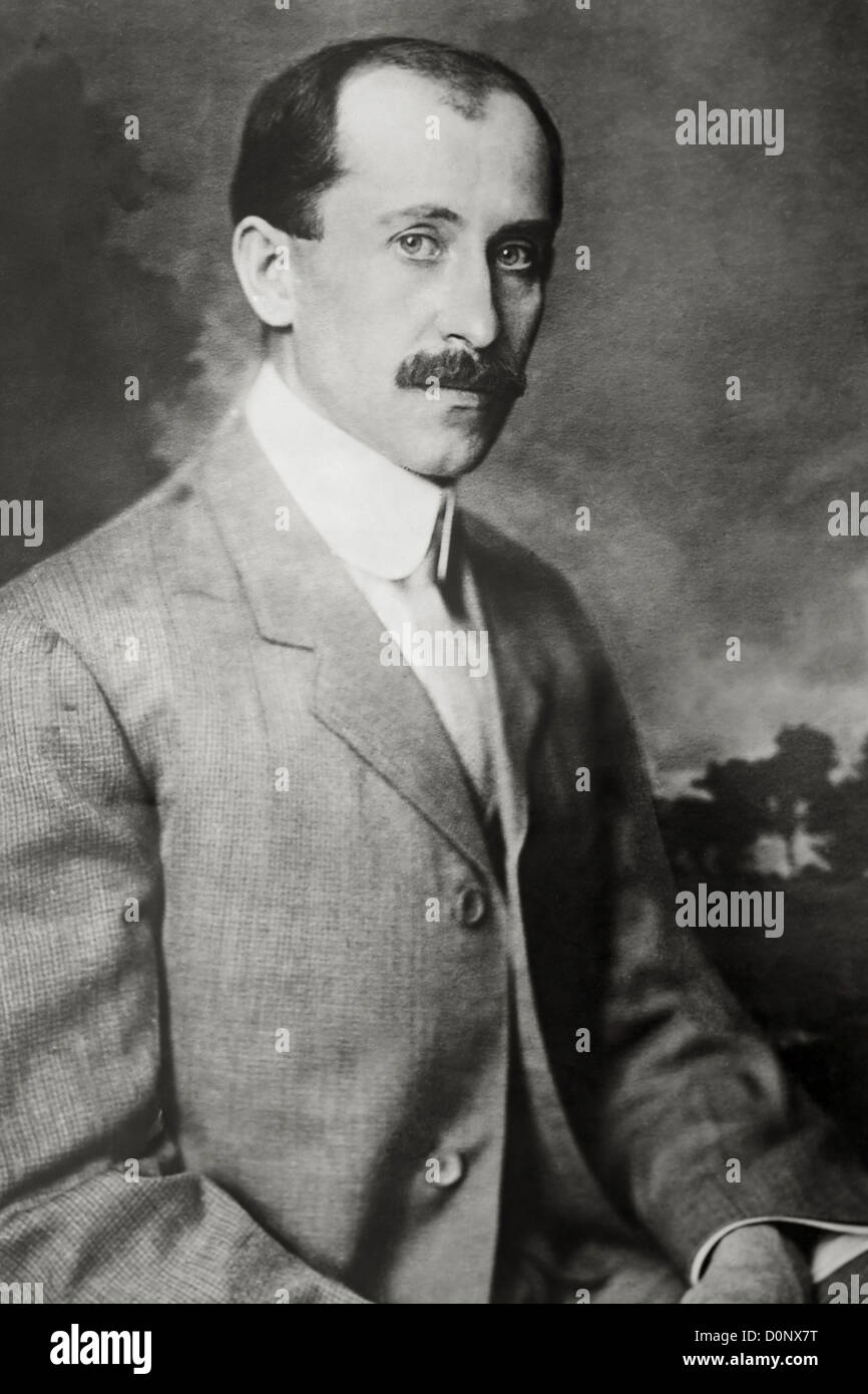 Porträt von Flugzeug Erfinder Orville Wright Stockfoto Porträt von Flugzeug Erfinder Orville Wright Stockfoto