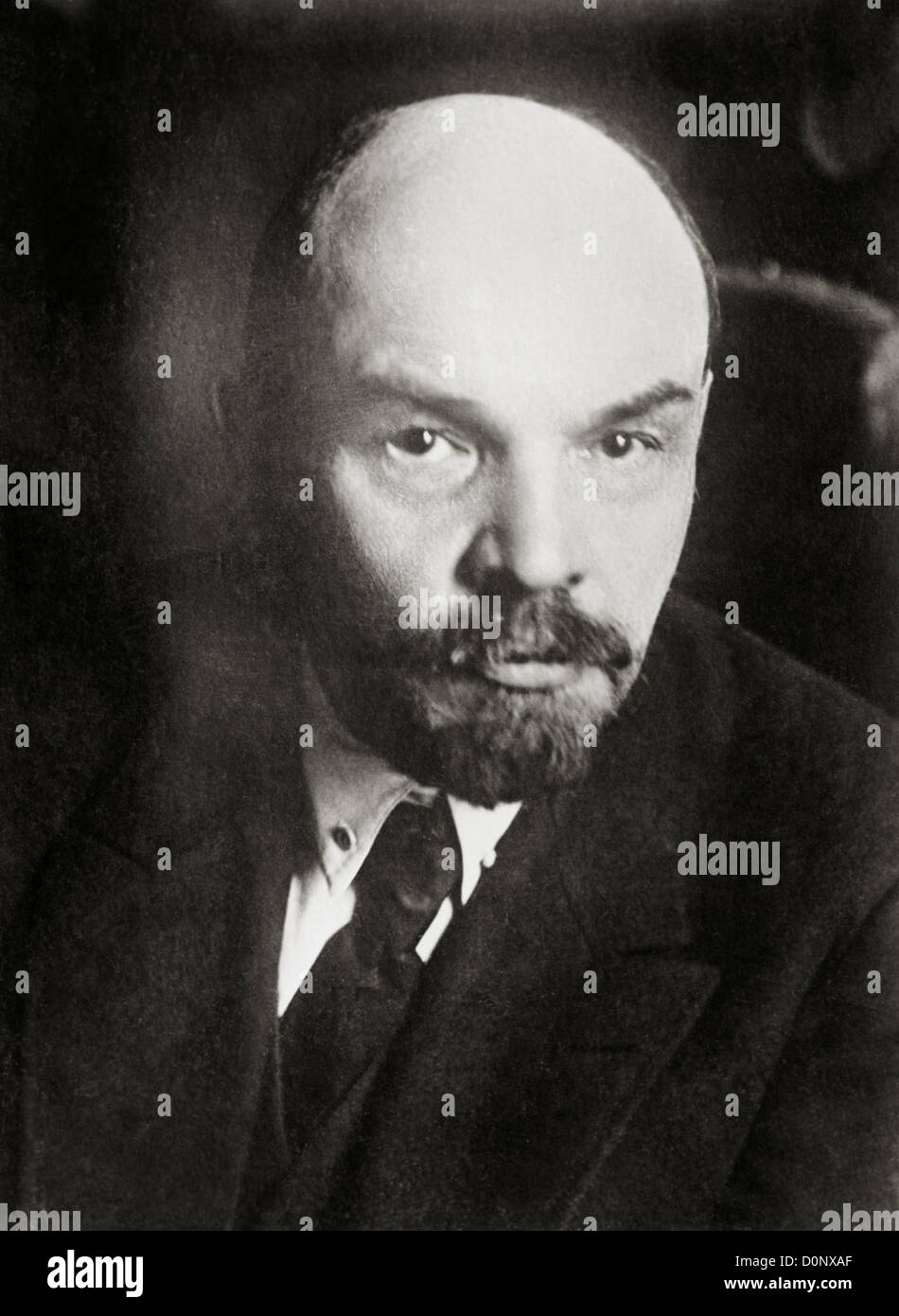 Porträt von Wladimir Iljitsch Lenin Stockfoto