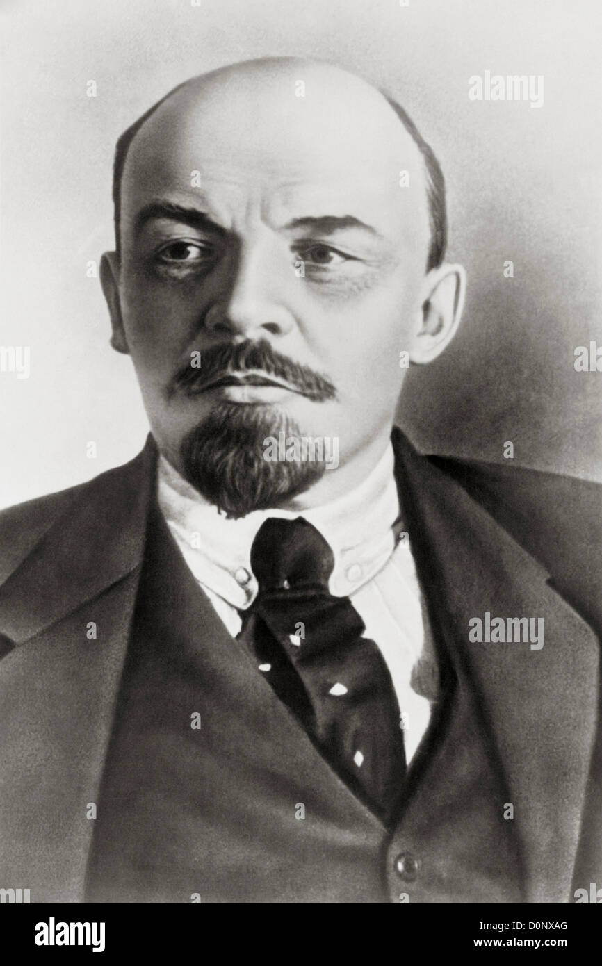 Porträt von Wladimir Iljitsch Lenin Stockfoto