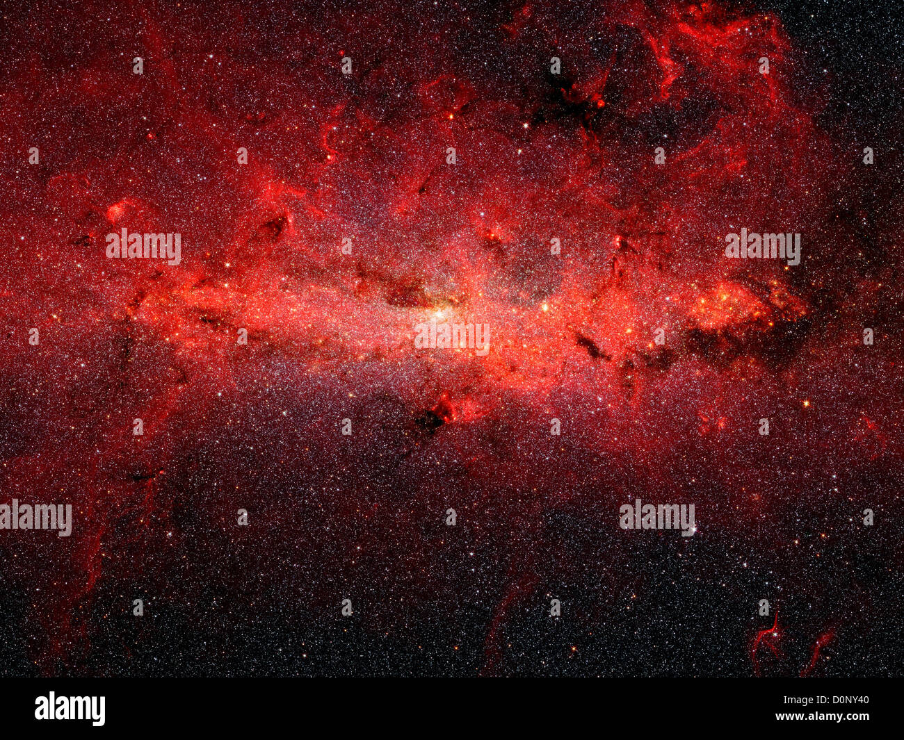 Der Kessel von Sternen in Infrarot Stockfoto