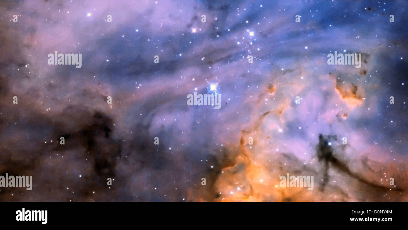 Hellen kompakten Region der großen Magellanschen Wolke Stockfoto