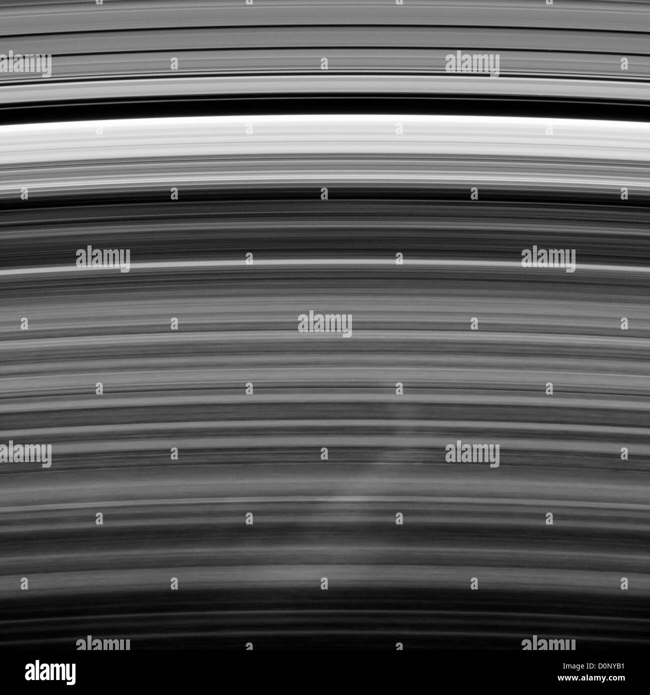 Bent sprach in Saturns B Ring Stockfoto