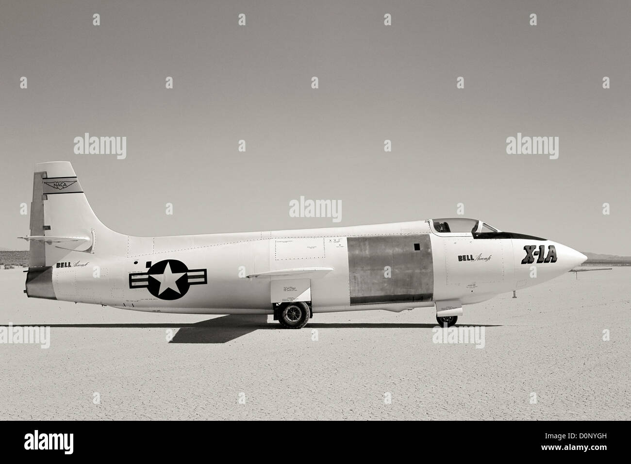 X-1A auf Rogers Dry Lake Stockfoto