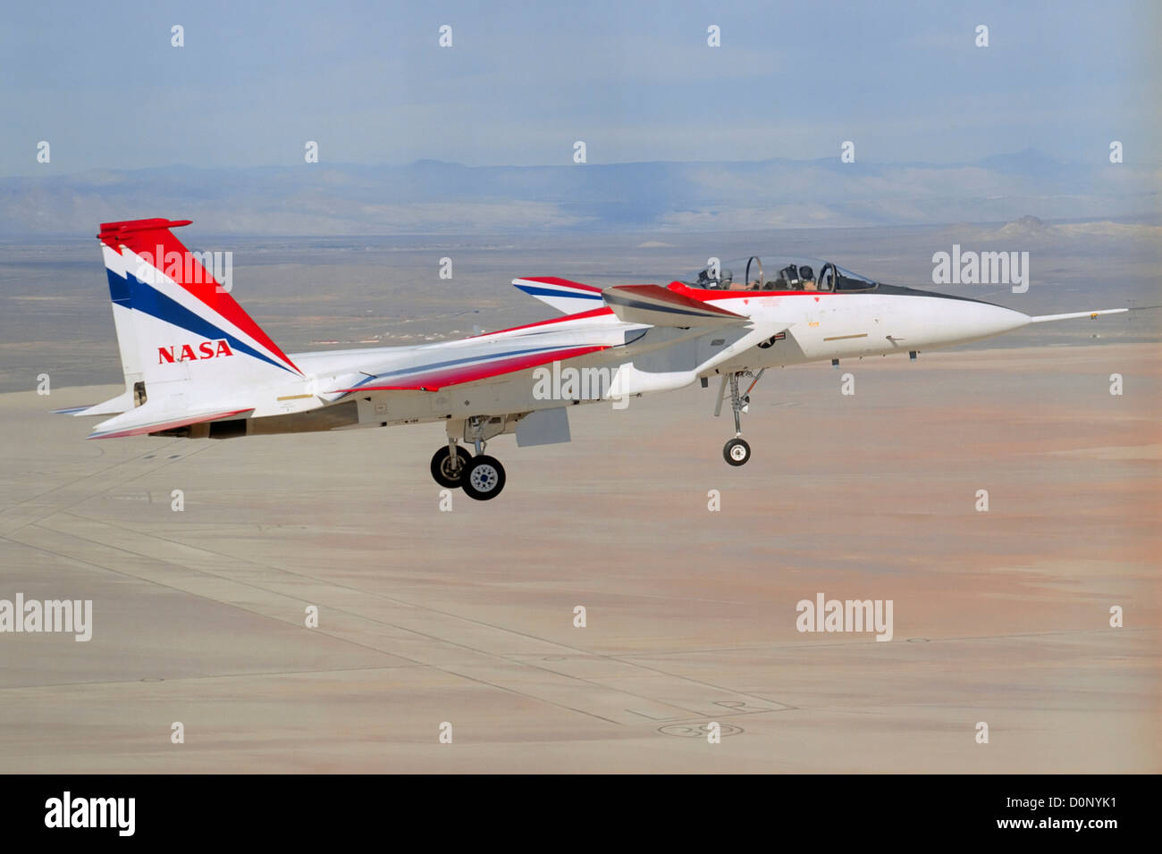 NASA f-18 Chase Plane Stockfoto