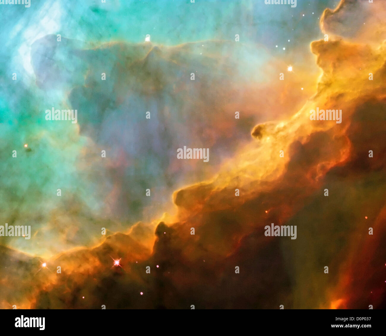 Sterne in der Schwan-Nebel Stockfoto