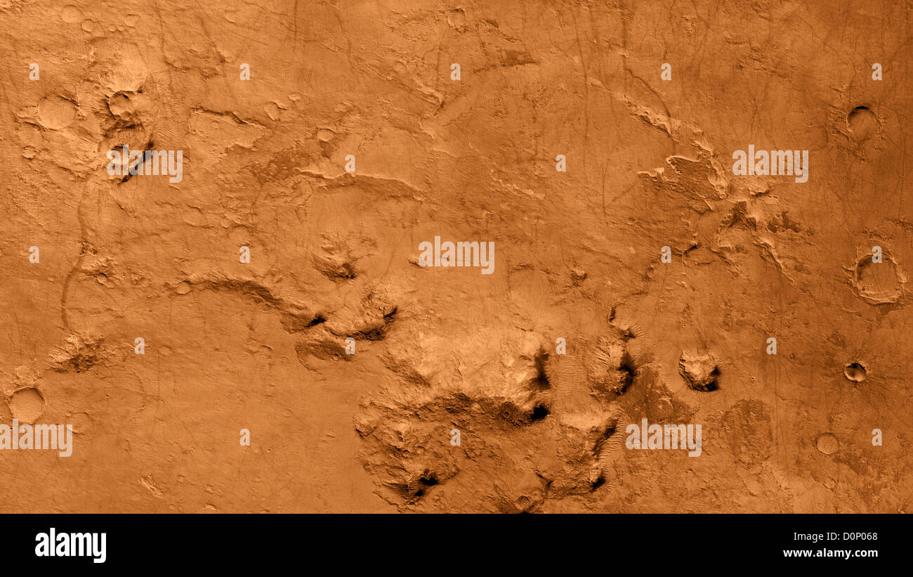 Holden Krater von Mars Reconnaissance Orbiter Stockfoto