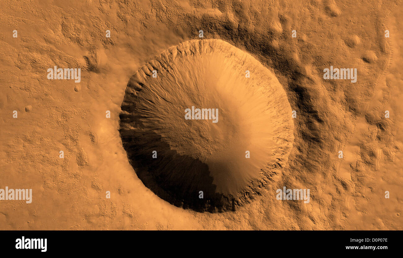 Krater im südlichen Hochland von Mars Reconnaissance Orbiter gesehen Stockfoto