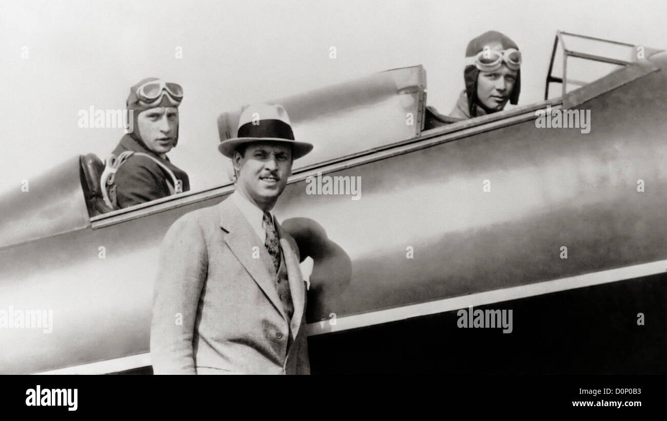 Charles Lindbergh und andere Stockfoto