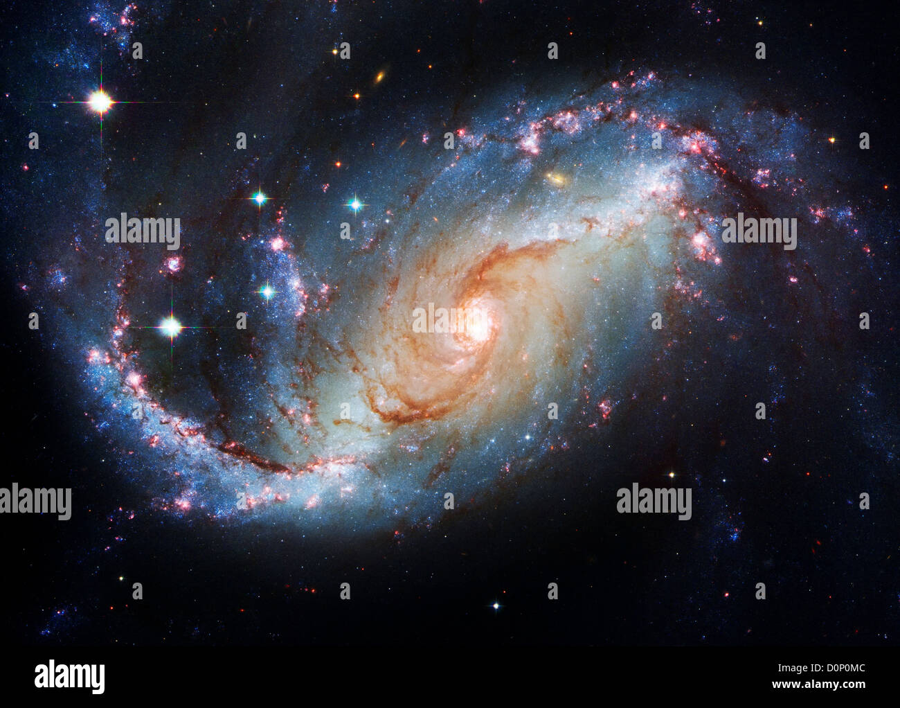 Galaxie NGC 1672 Stockfoto