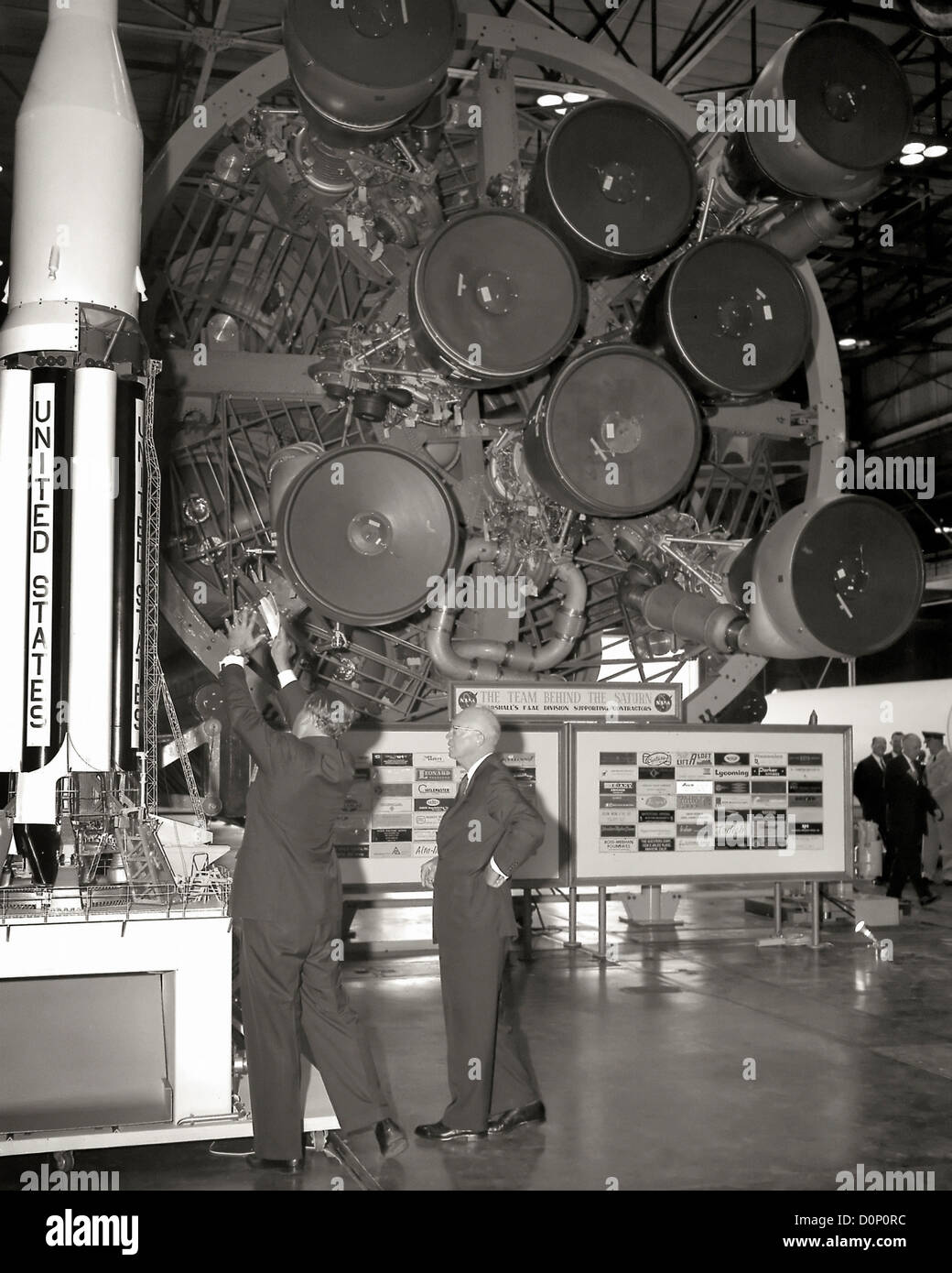 Eisenhower und Von Braun Stockfoto