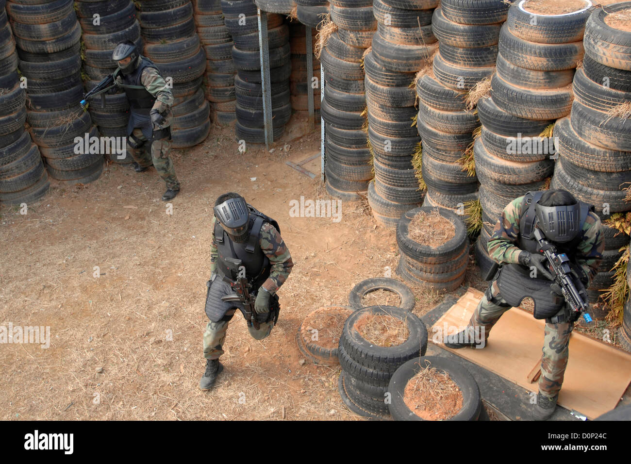 Koreanische Truppen in Schlacht Bohren während Key Resolve/Fohlen Adler Stockfoto