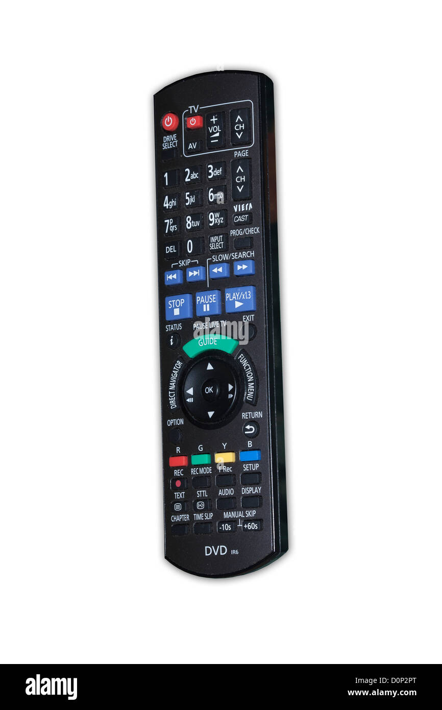 Remote Controller-Einheit für DVD-Player / Recorder Stockfoto