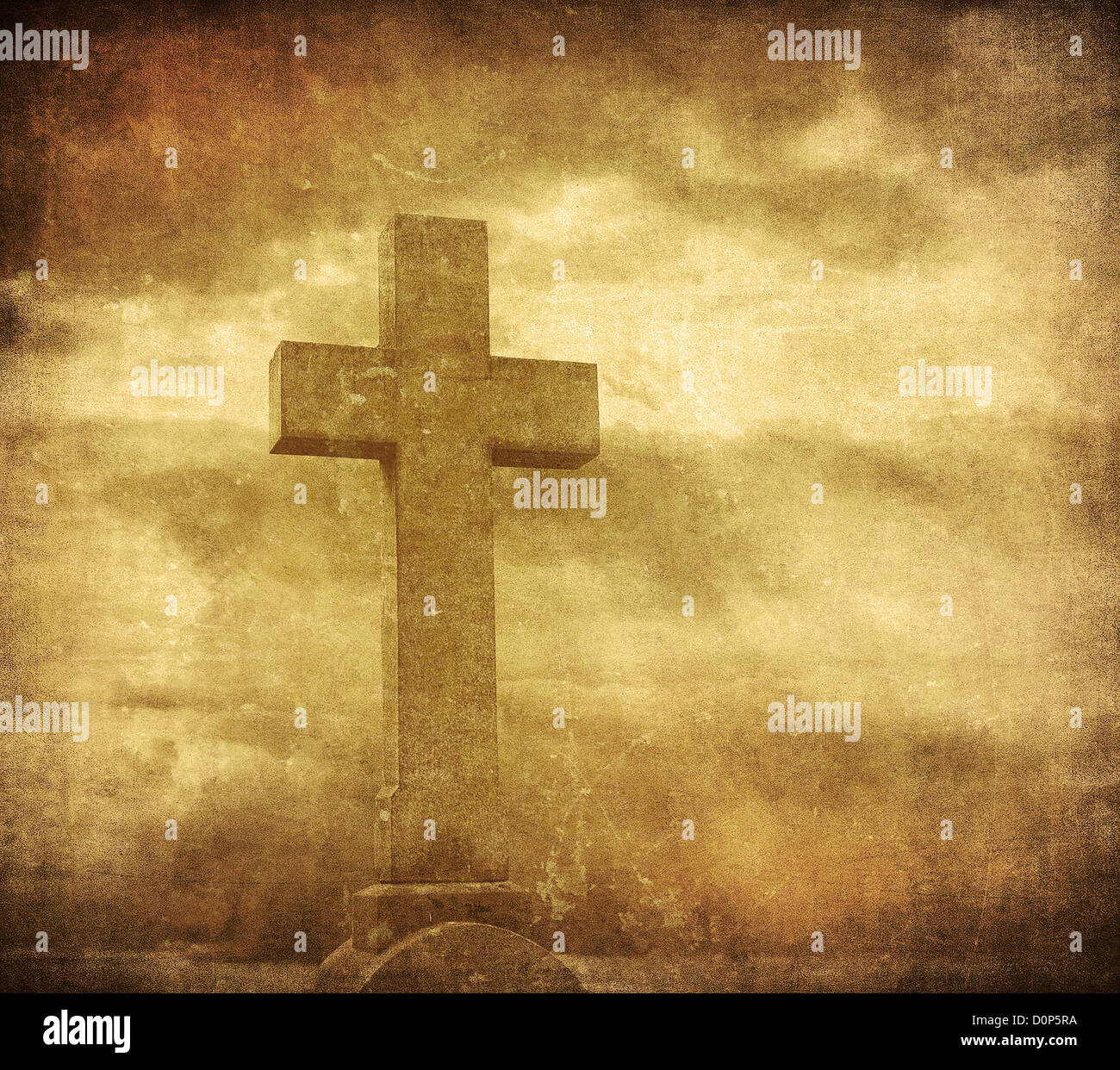 überqueren Sie die Grunge-Hintergrund Stockfoto