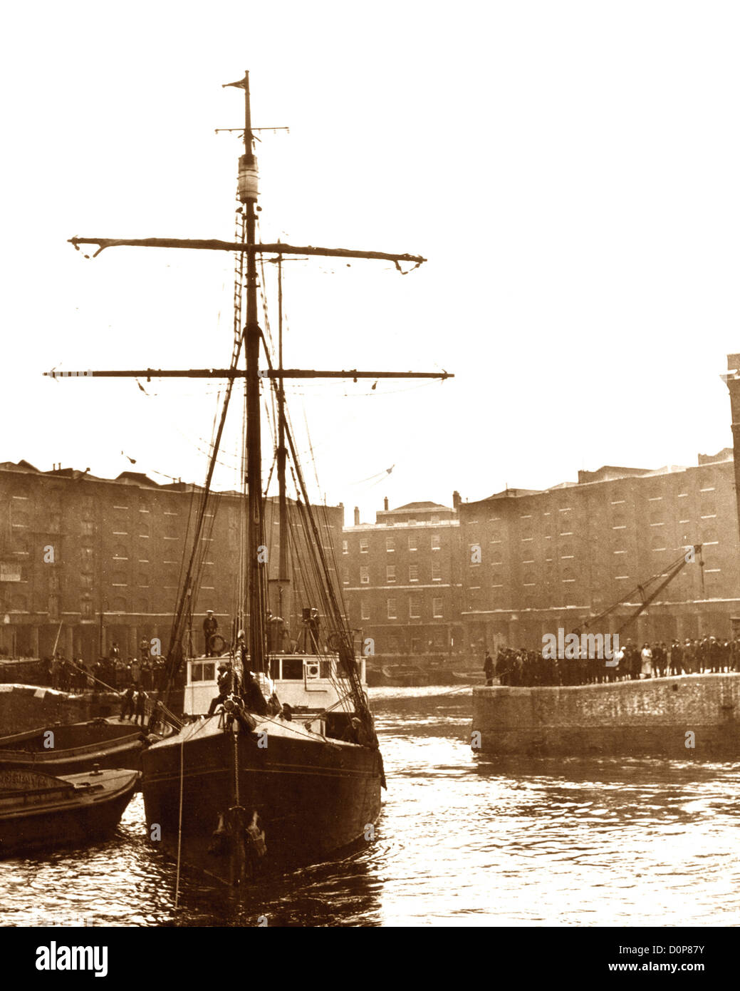 Shackletons Schiff die Quest in London Docks Stockfoto