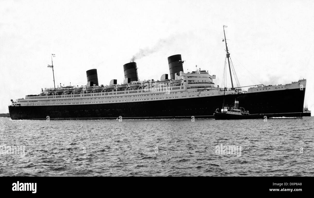 RMS Queen Mary Southampton 1953 Stockfoto