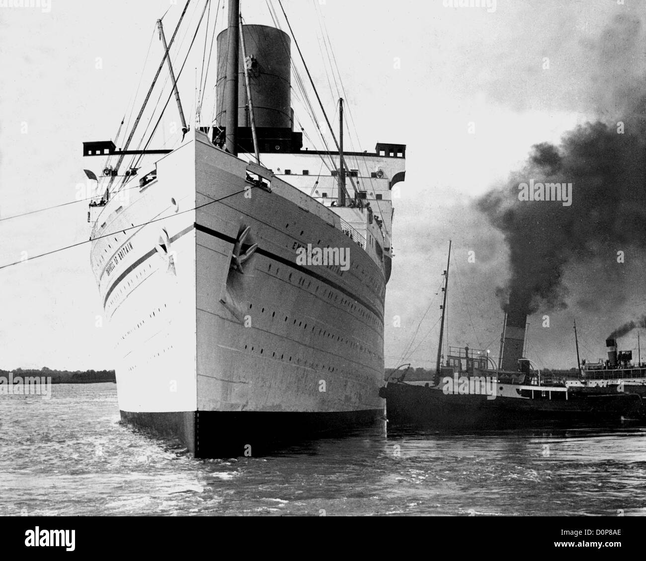 RMS Empress of Britain Southampton 1932 Stockfoto