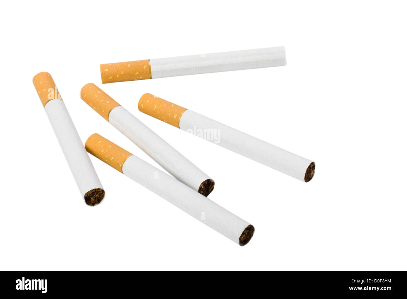Nahaufnahme von Zigaretten Stockfoto
