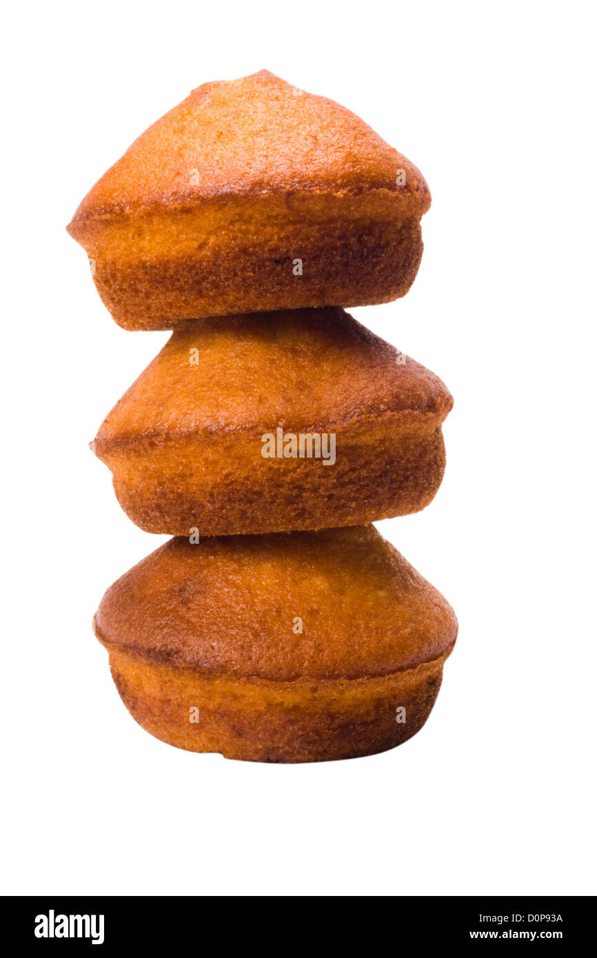 Nahaufnahme von einem Stapel von muffins Stockfoto