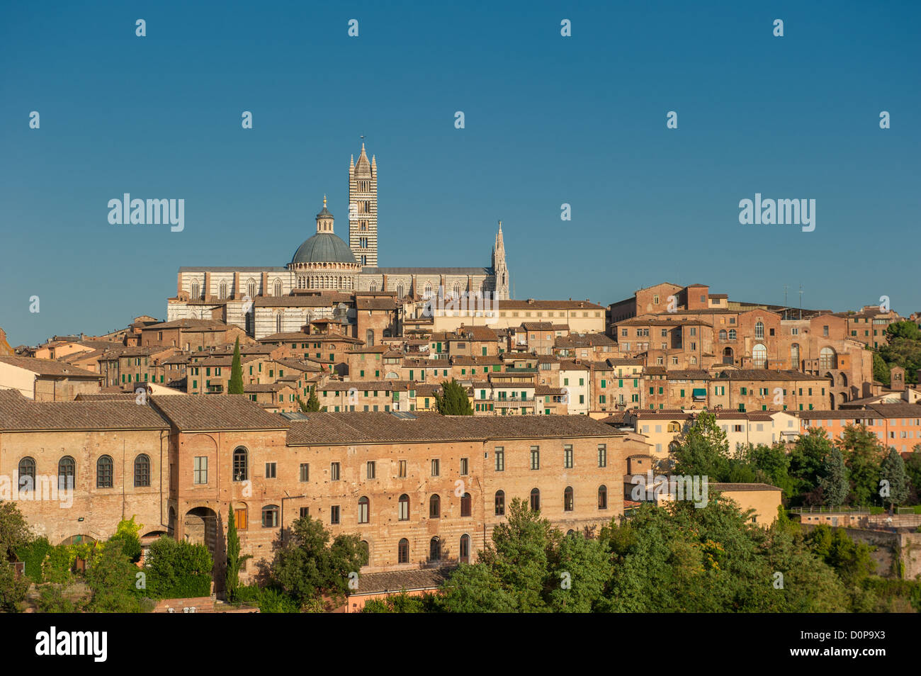 Panorama von Siena, Toskana, Italien Stockfoto