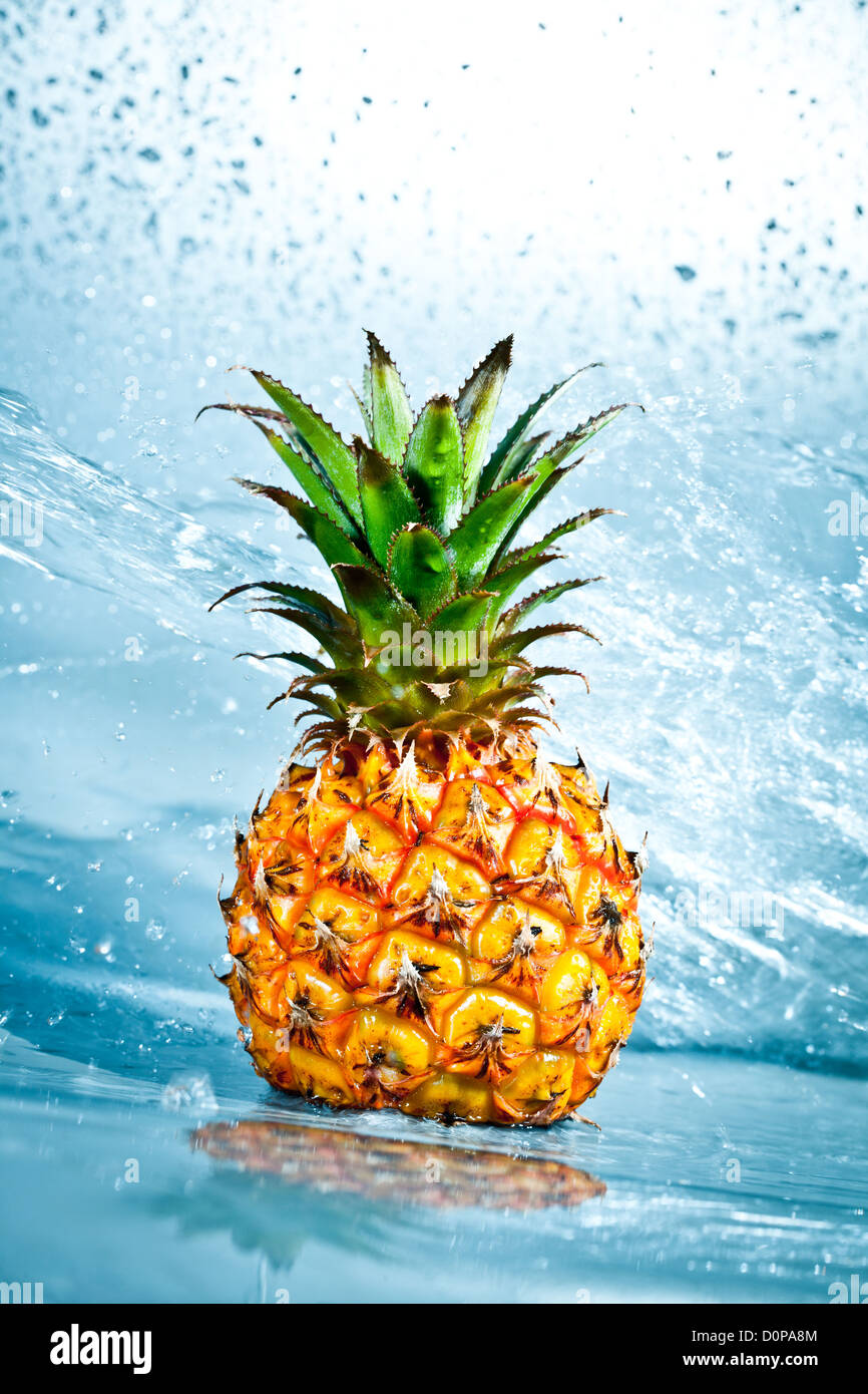 Frische Ananas Stockfoto