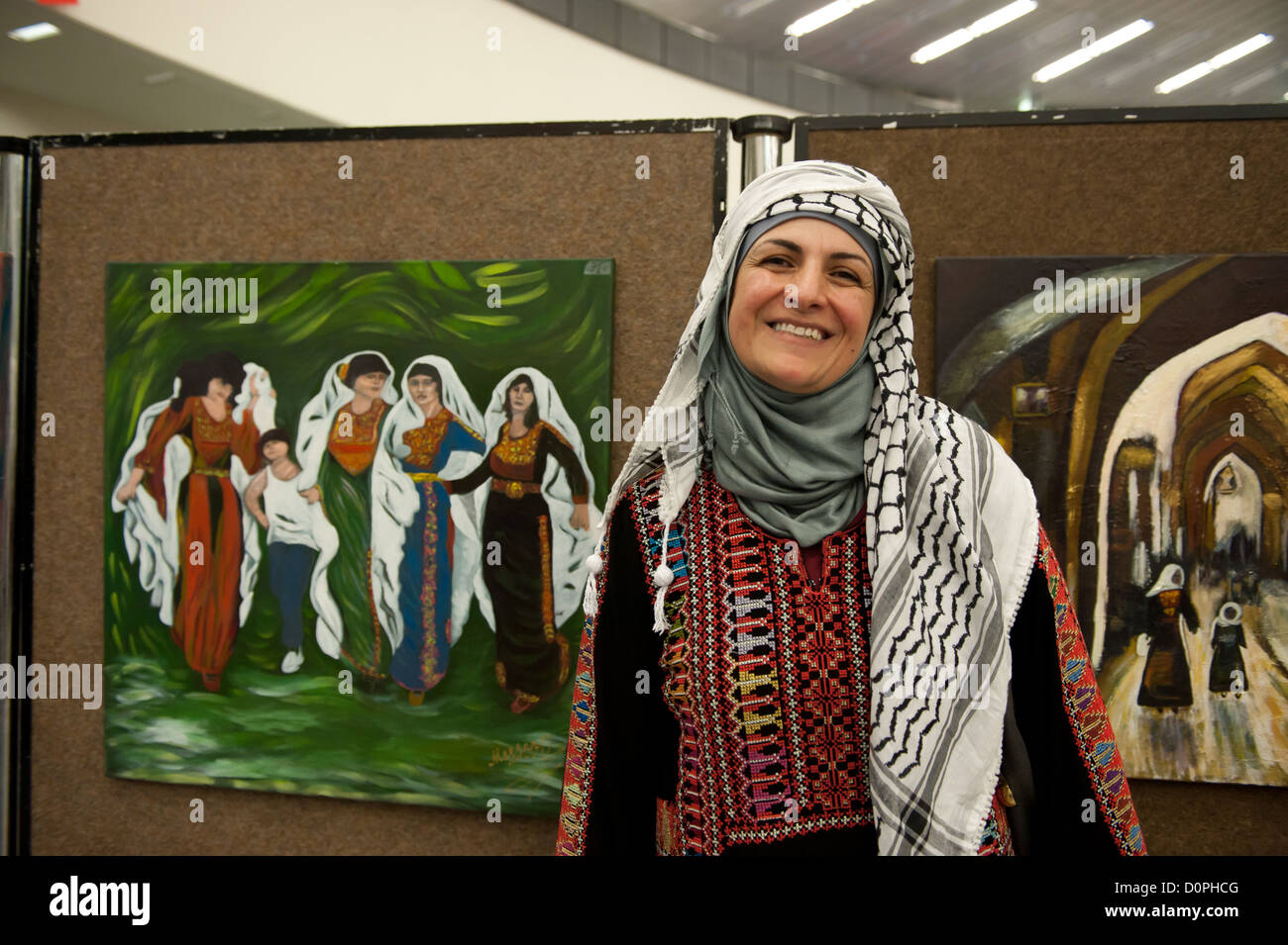 Zum internationalen Tag der Solidarität mit dem palästinensischen Volk Stockfoto