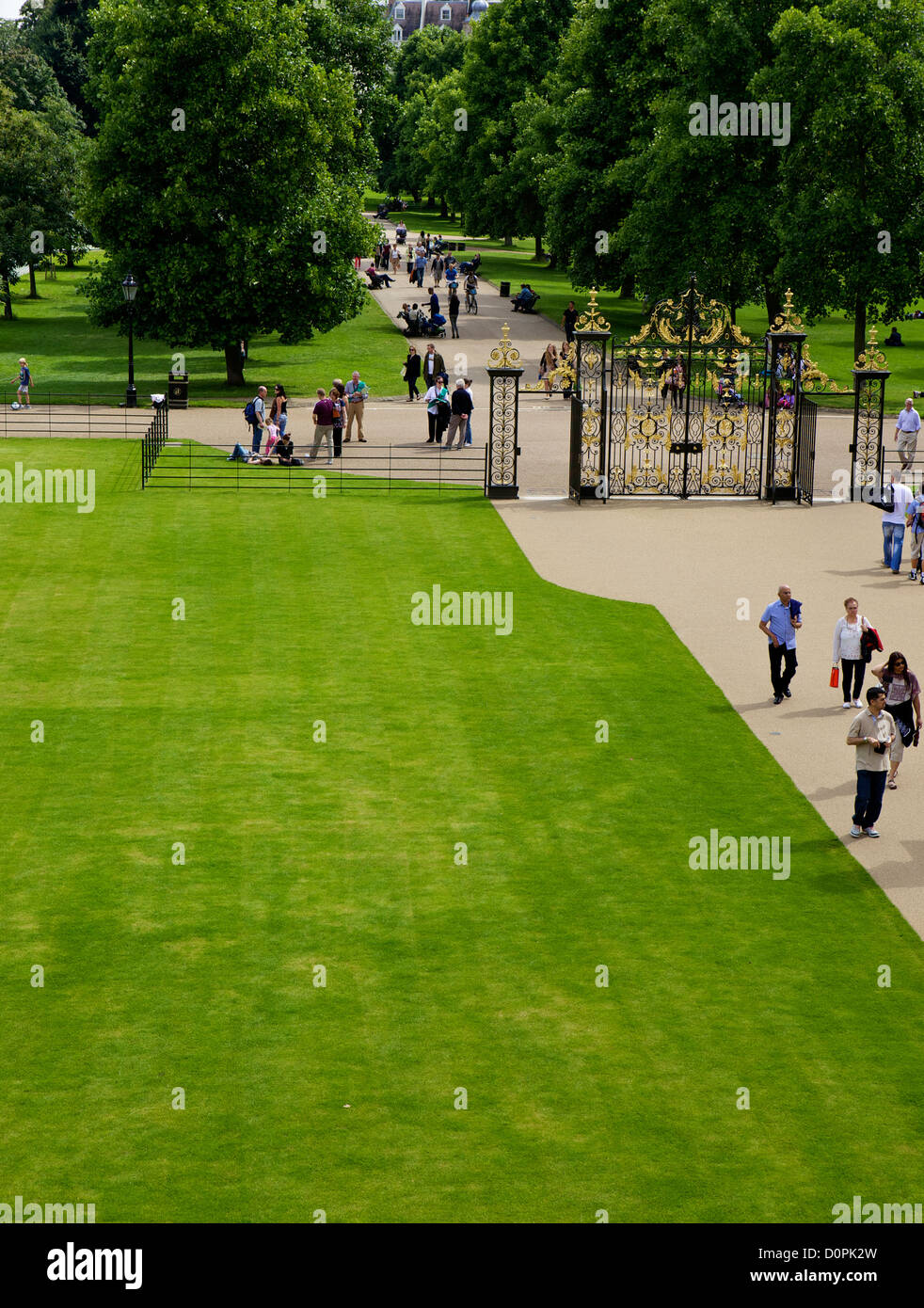 Kensington Palace, Hyde Park (Garten), London, UK Stockfoto