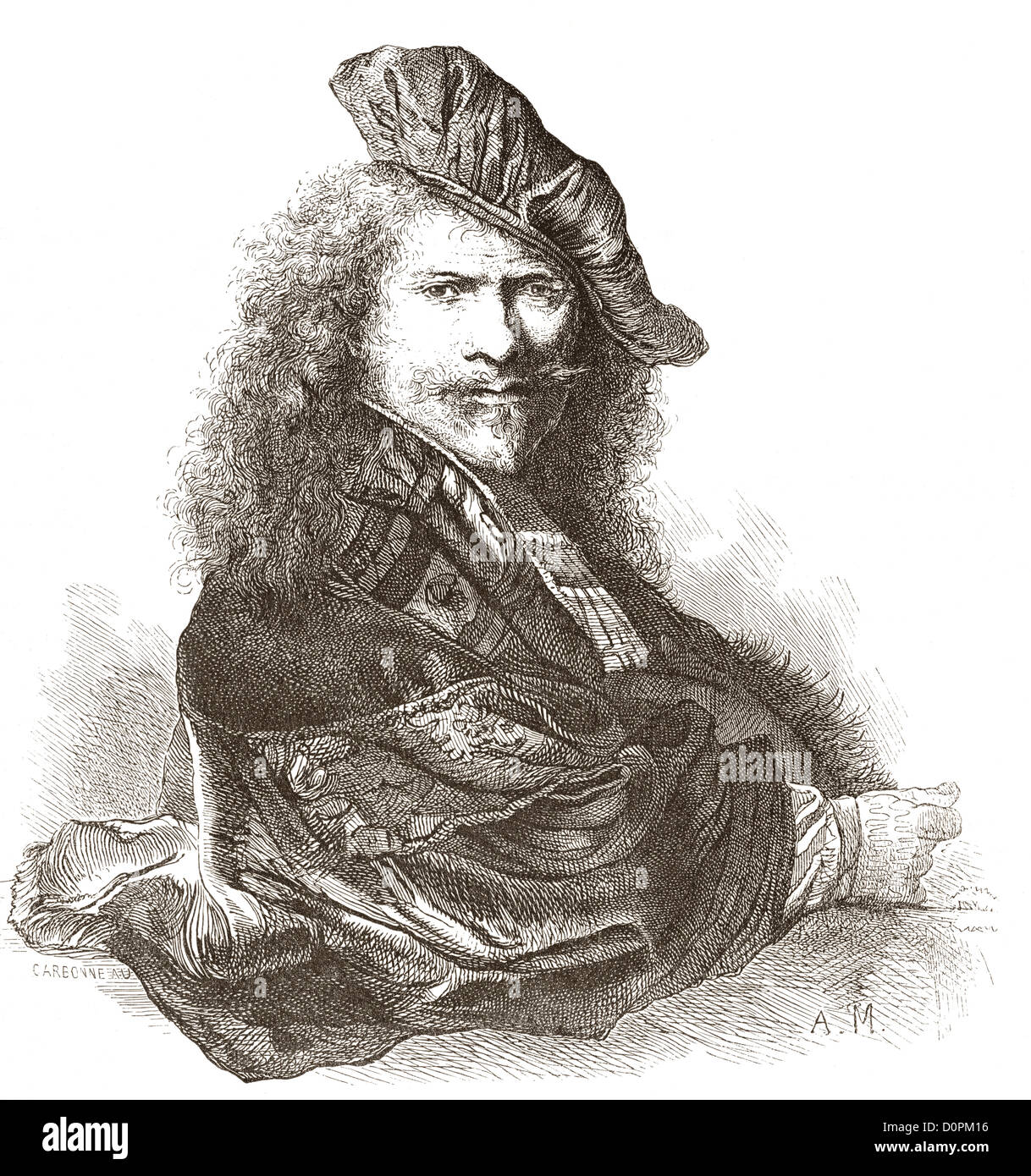 Rembrandt Harmenszoon van Rijn, 1606-1669. Niederländischer Maler und Radierer. Stockfoto