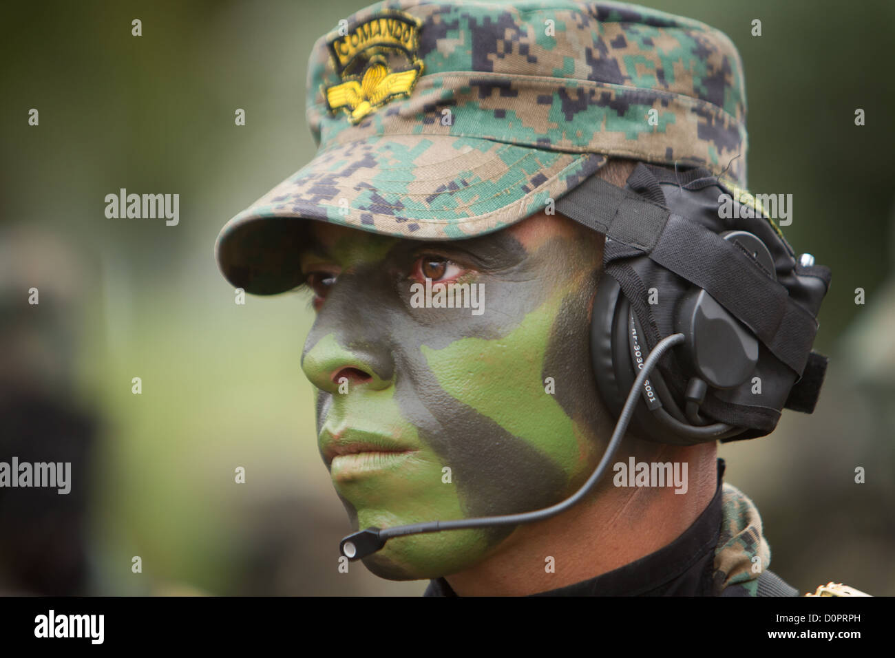 Quito, ECUADOR - 24.Mai: nationale Millitary parade Stockfoto