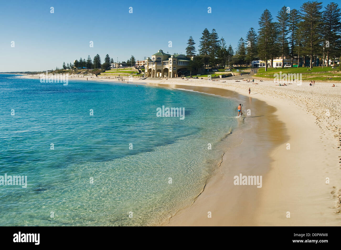 Berühmter Cottesloe Beach in Perth. Stockfoto