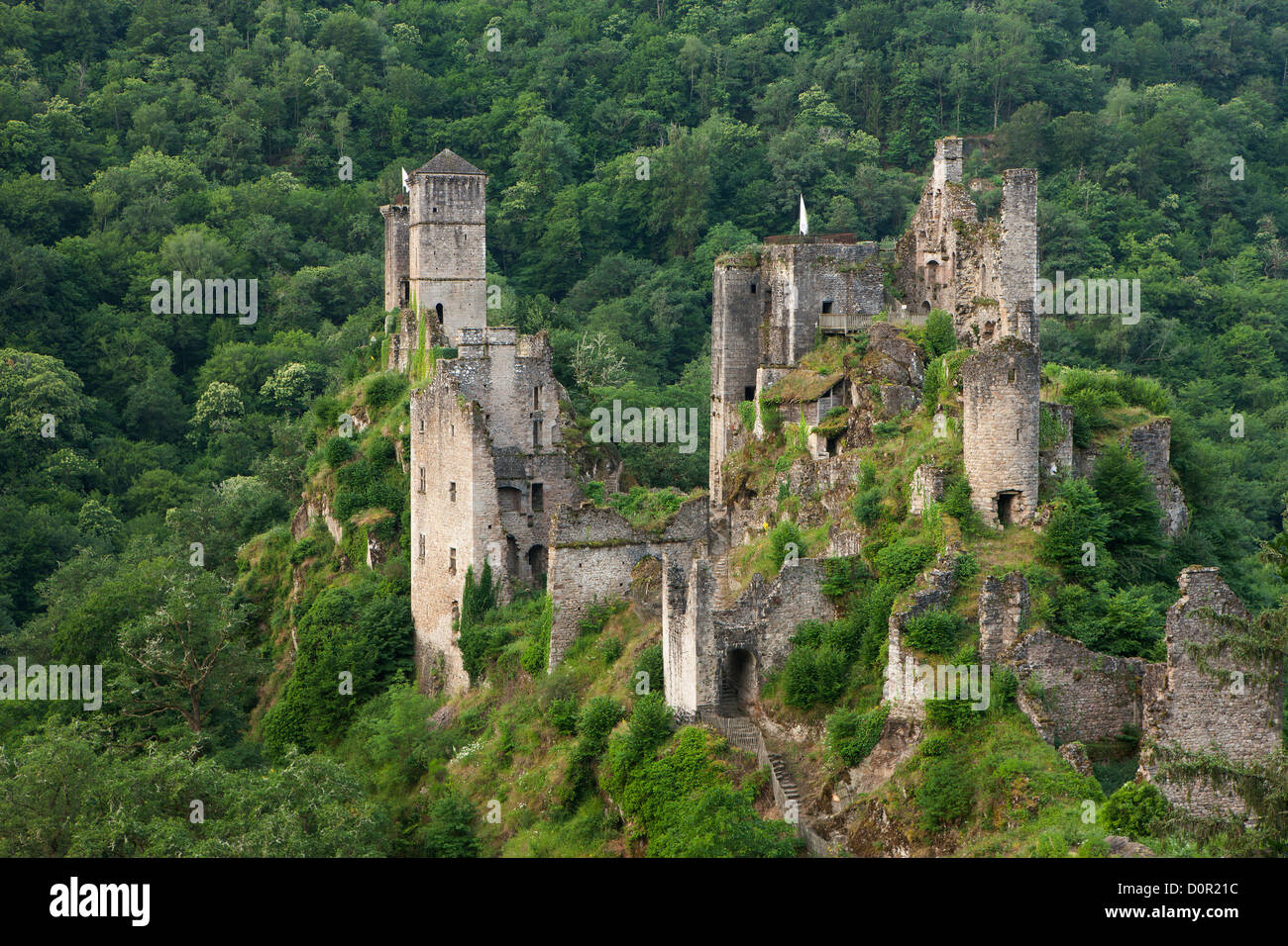 die Tours de Merle, Corrèze, Limousin, Frankreich Stockfoto