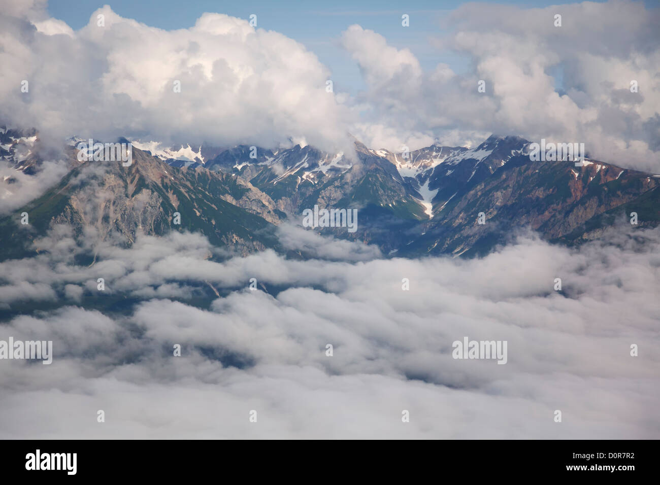 Antenne am Cook Inlet, Alaska. Stockfoto