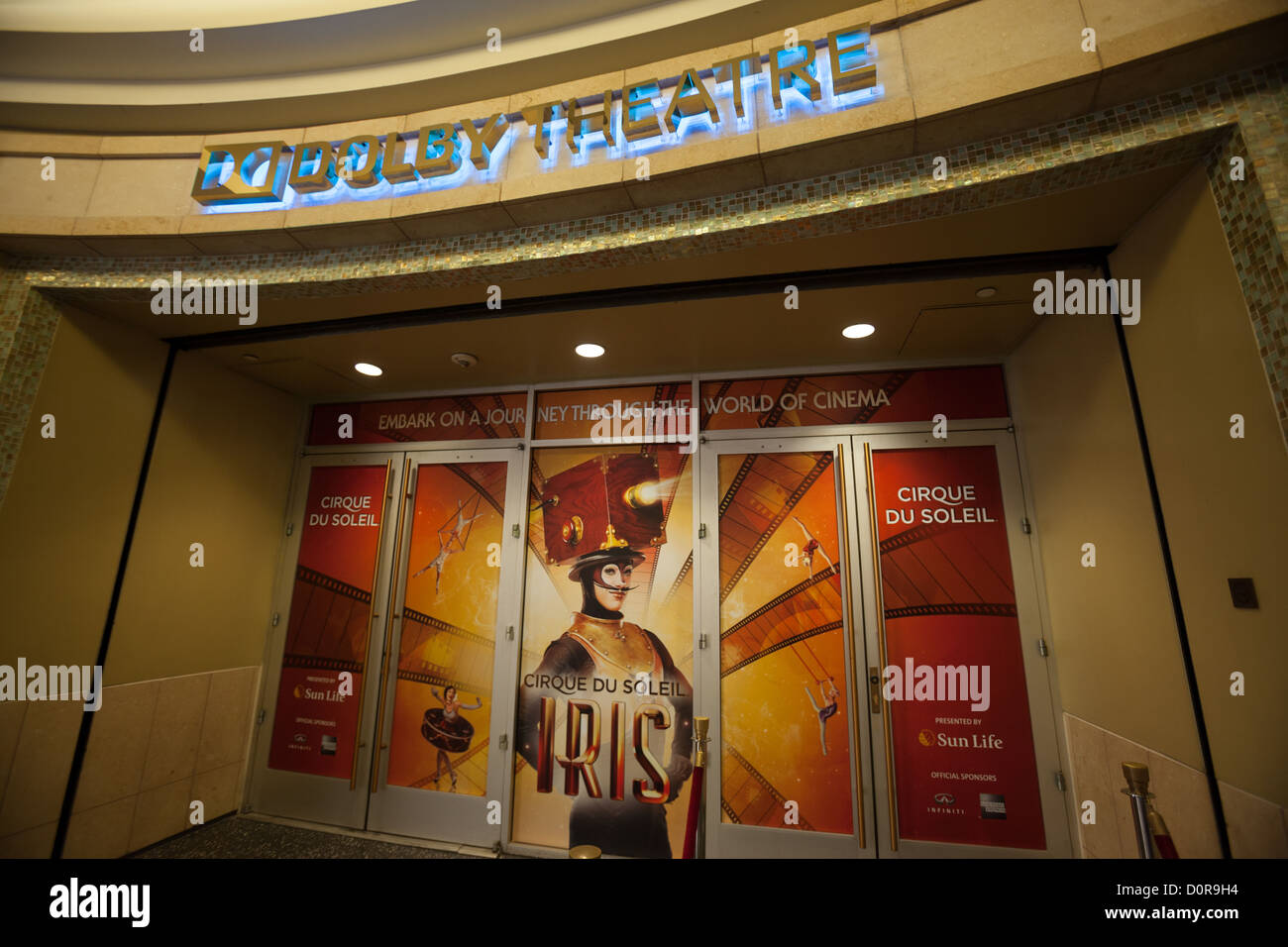 Dolby Theater (ehemals Kodak Theatre) in Hollywood & Highland Center in Hollywood, Los Angeles, CA Stockfoto