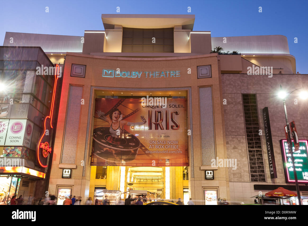 Dolby Theater (ehemals Kodak Theatre) in Hollywood & Highland Center in Hollywood, Los Angeles, CA Stockfoto