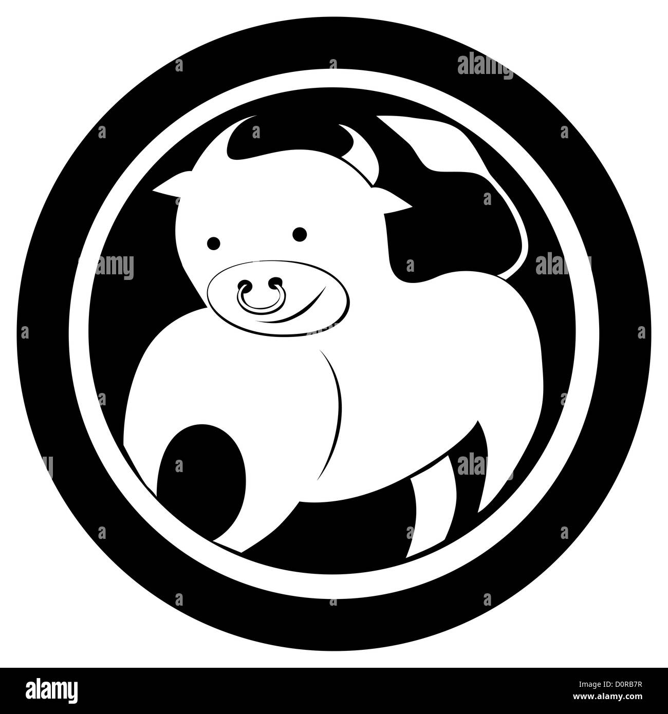 Sternzeichen Stier tattoo Stockfoto