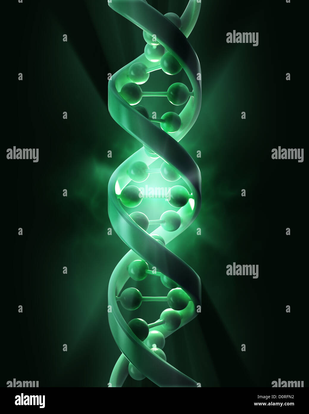 DNA-Stränge Stockfoto