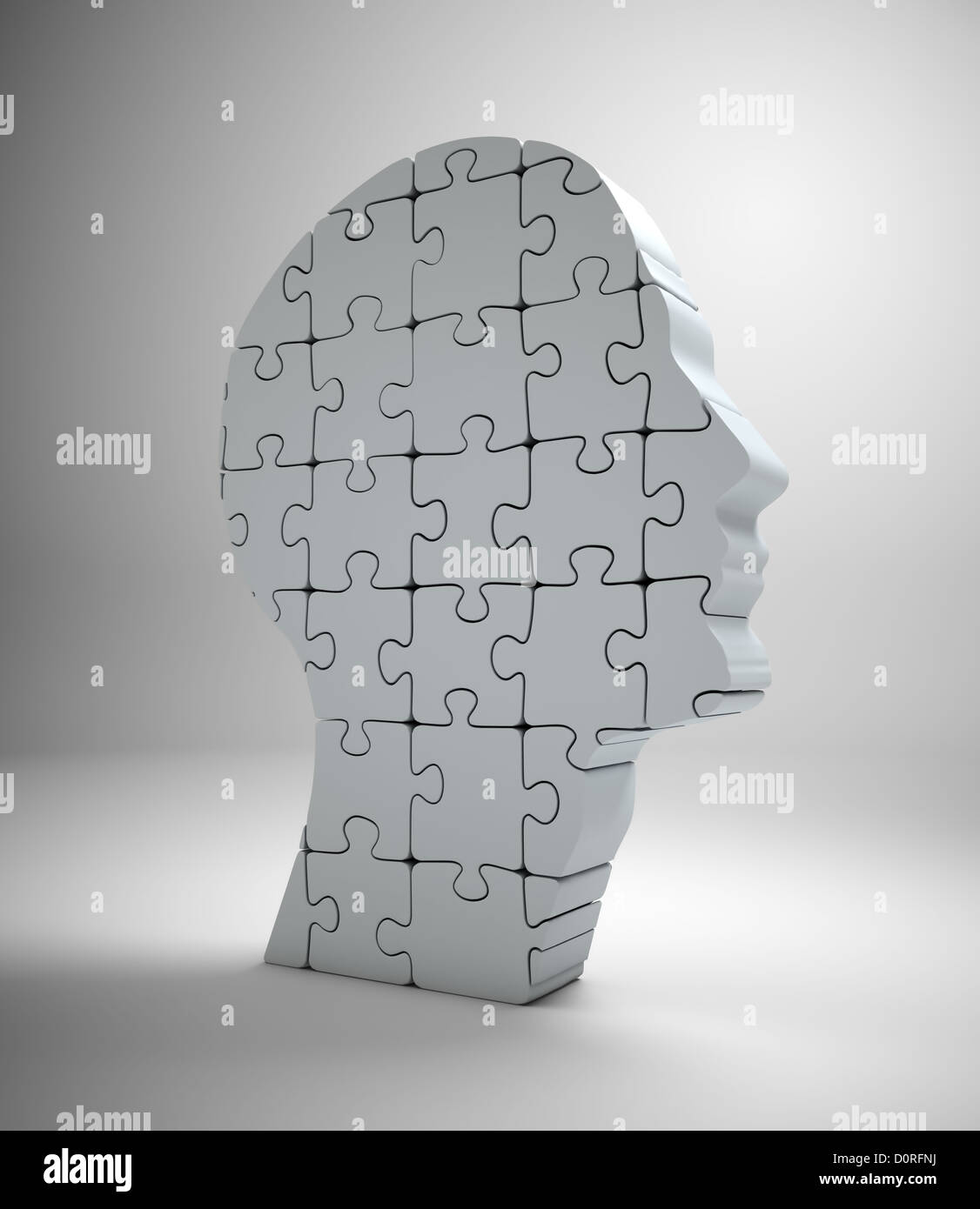 Puzzle-Kopf Stockfoto
